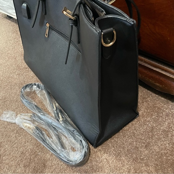 Laptop Bag, Computer Tote - Large Capacity, Leather - Picture 3 of 5